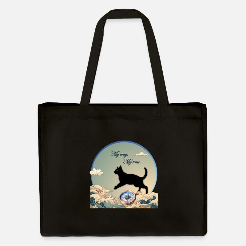 Friday - My way. My time. - Stanley/Stella recycelter Shopping Bag - Schwarz