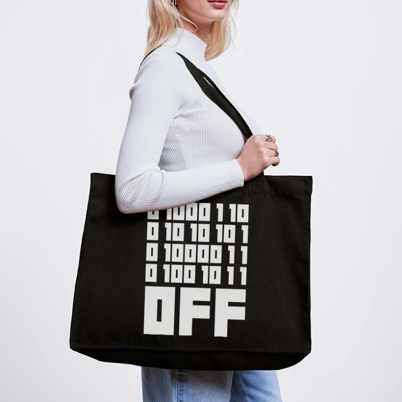 Binary Code F**k OFF – Nerd Humor & Geek Code Stanley/Stella Recycled Shopping Bag