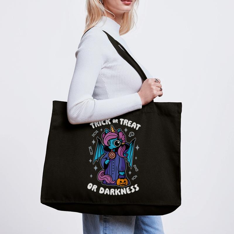 Dunkles süßes Einhorn - Süßes oder Saures oder Dunkelheit Stanley/Stella recycelter Shopping Bag