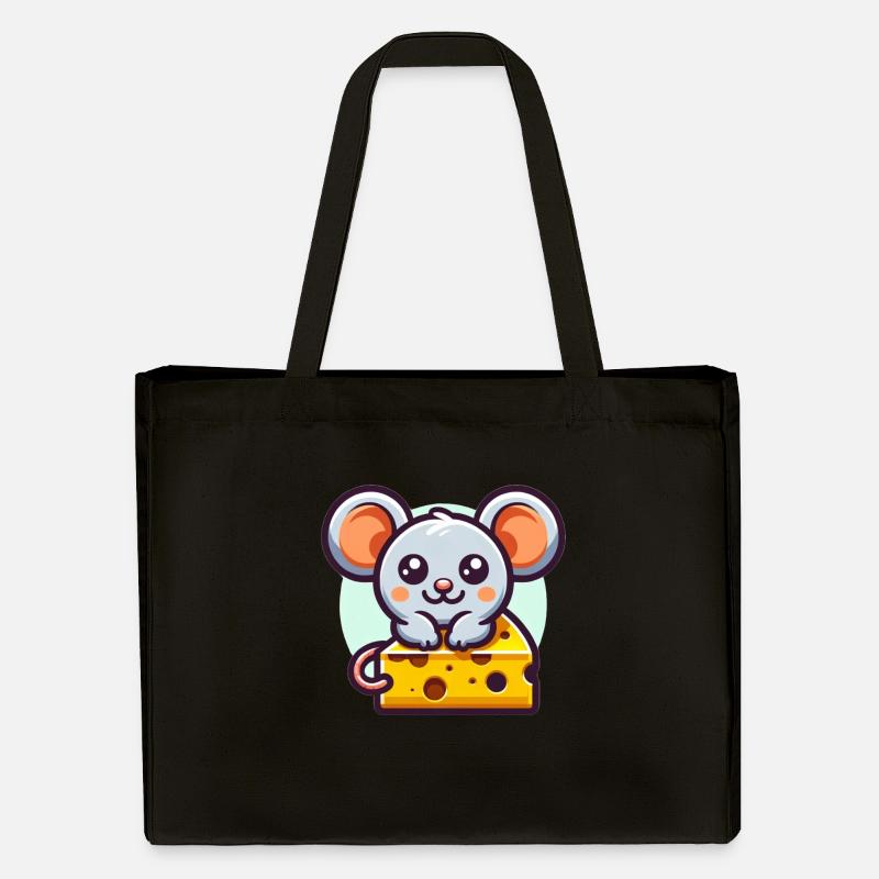 Souris au fromage - Cabas recyclé Stanley/Stella - noir