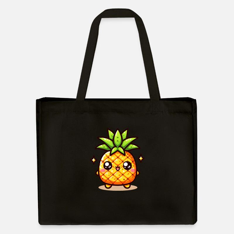 Sweet Pineapple #2 - Stanley/Stella Recycled Shopping Bag - black