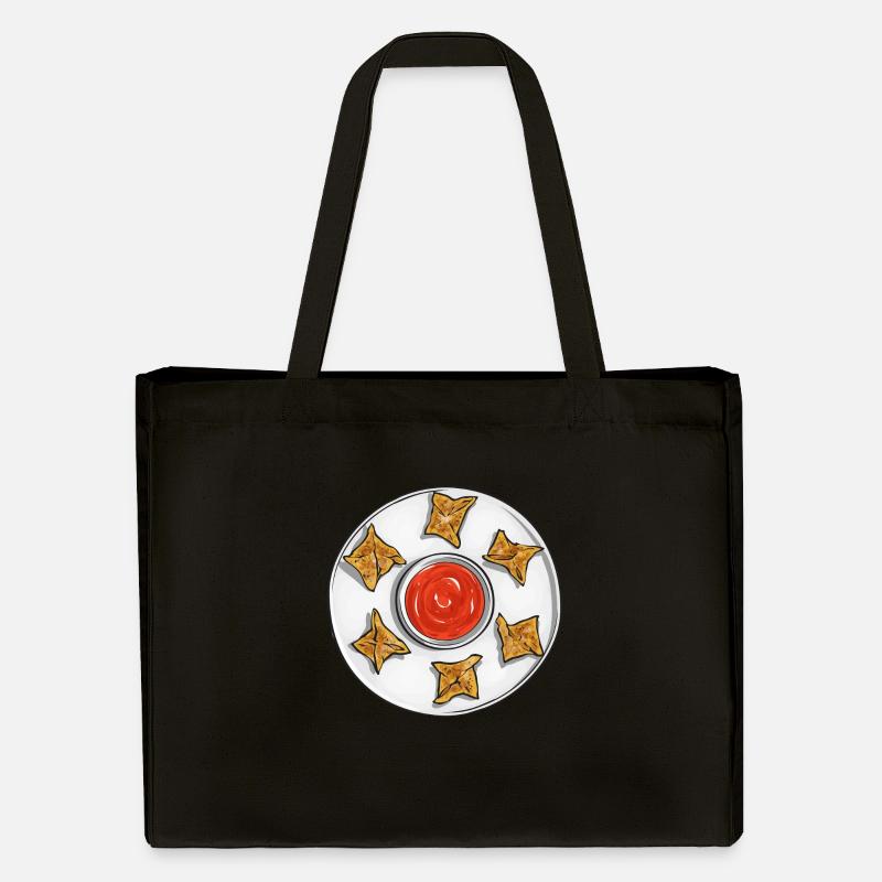 Krabben Rangoon Crab Rangoon - Stanley/Stella recycelter Shopping Bag - Schwarz