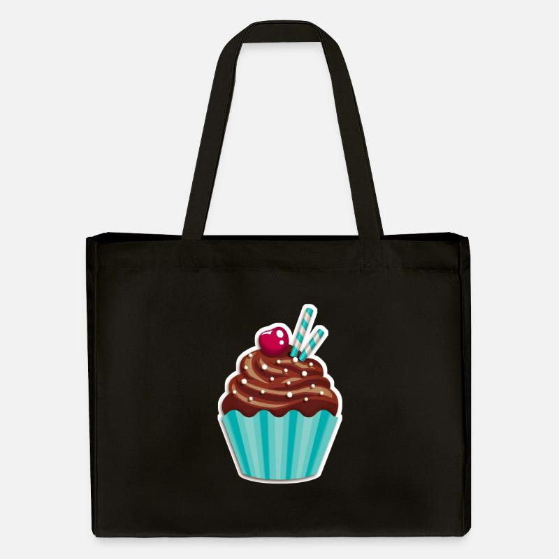 Cupcake - Muffin - Donut - Eis - Schokolade - DD - Cabas recyclé Stanley/Stella - noir