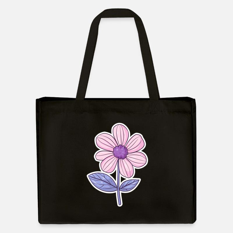 Fleurs - Cabas recyclé Stanley/Stella - noir
