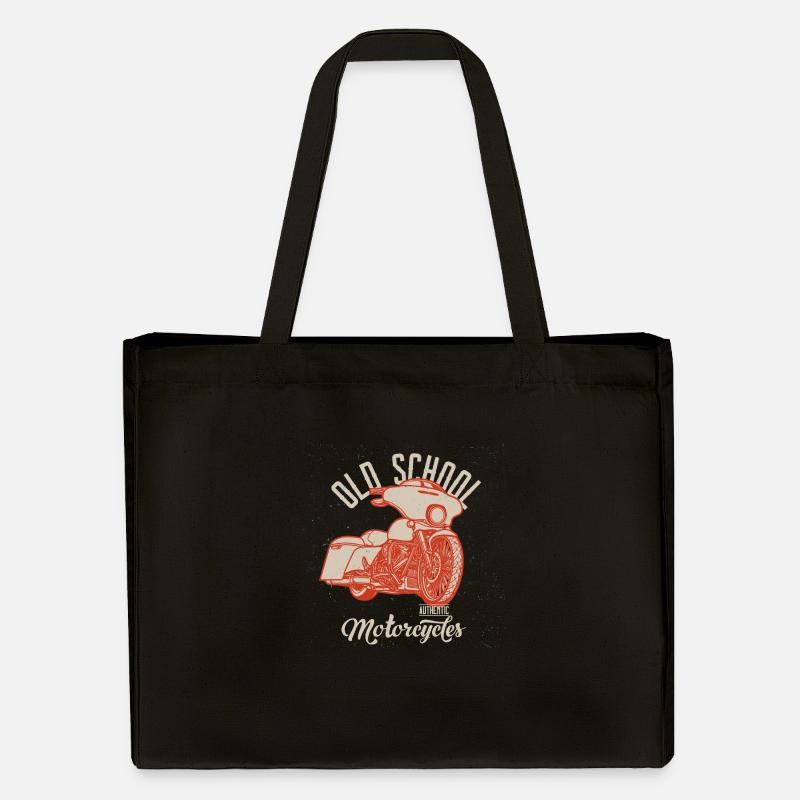 Chopper // Custom // Motorcycle - Stanley/Stella Recycled Shopping Bag - black
