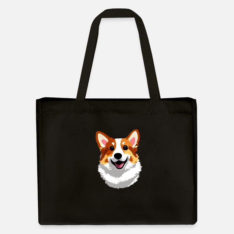 Mignon corgi heureux - Cabas recyclé Stanley/Stella - noir