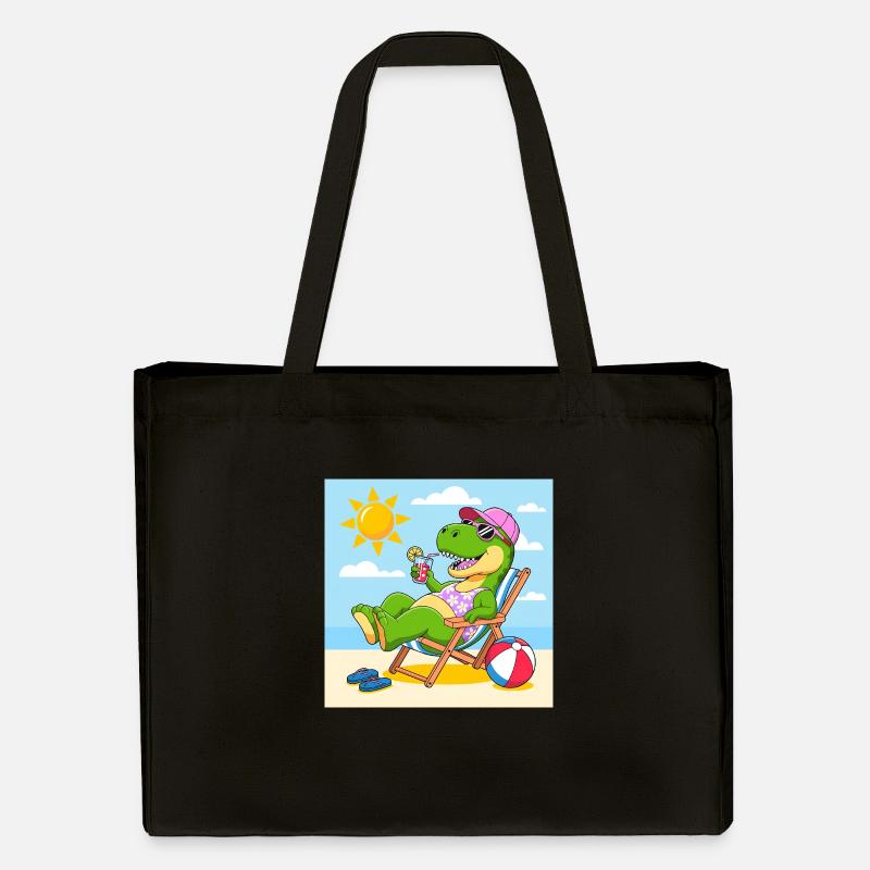 Rex sur la plage - Cabas recyclé Stanley/Stella - noir