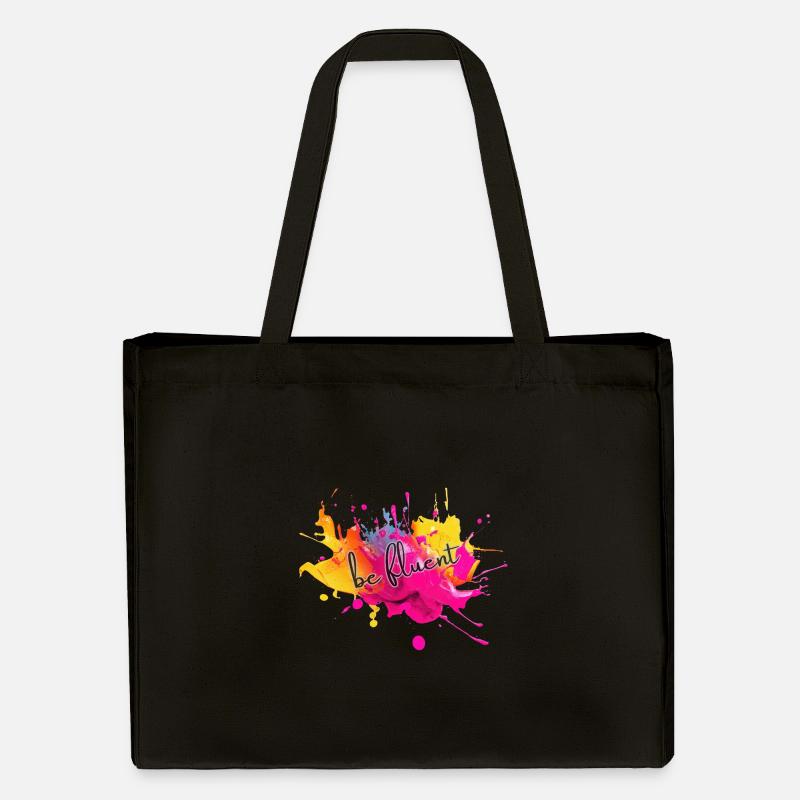 Éclaboussure de couleur Be Fluent - Cabas recyclé Stanley/Stella - noir