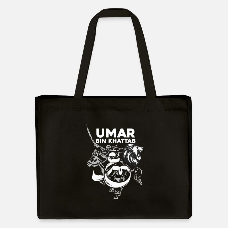 Umar Bin Khattab Inspirational tshirt - Stanley/Stella Recycled Shopping Bag - black