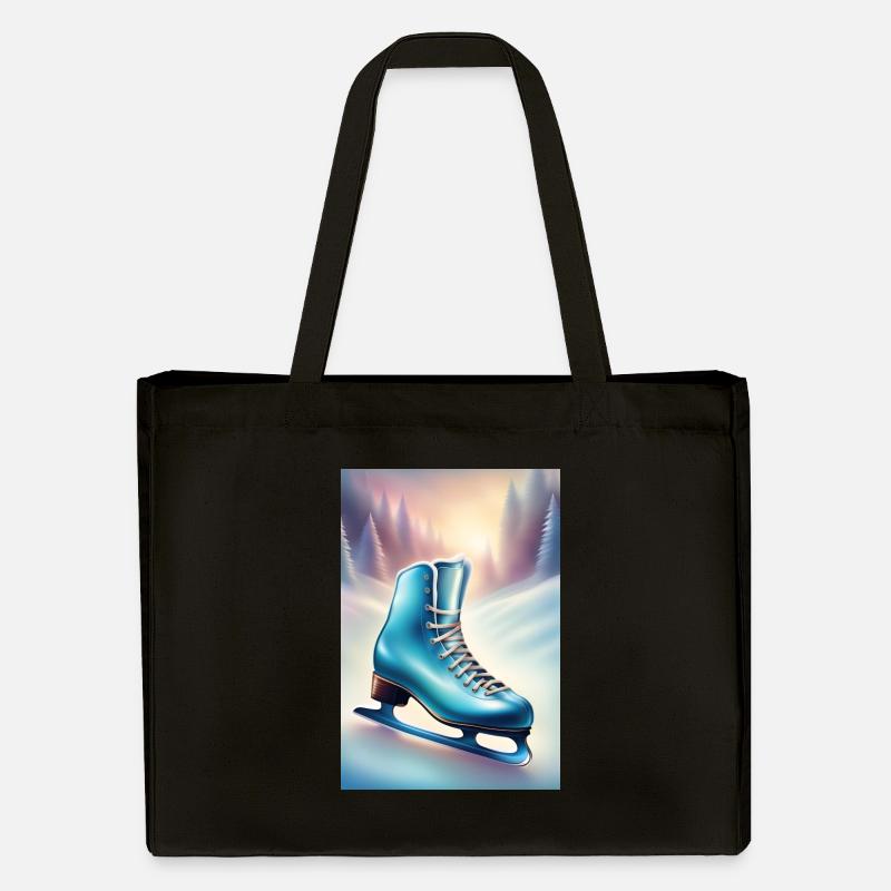 Ich liebe Eiskunstlauf - Stanley/Stella recycelter Shopping Bag - Schwarz