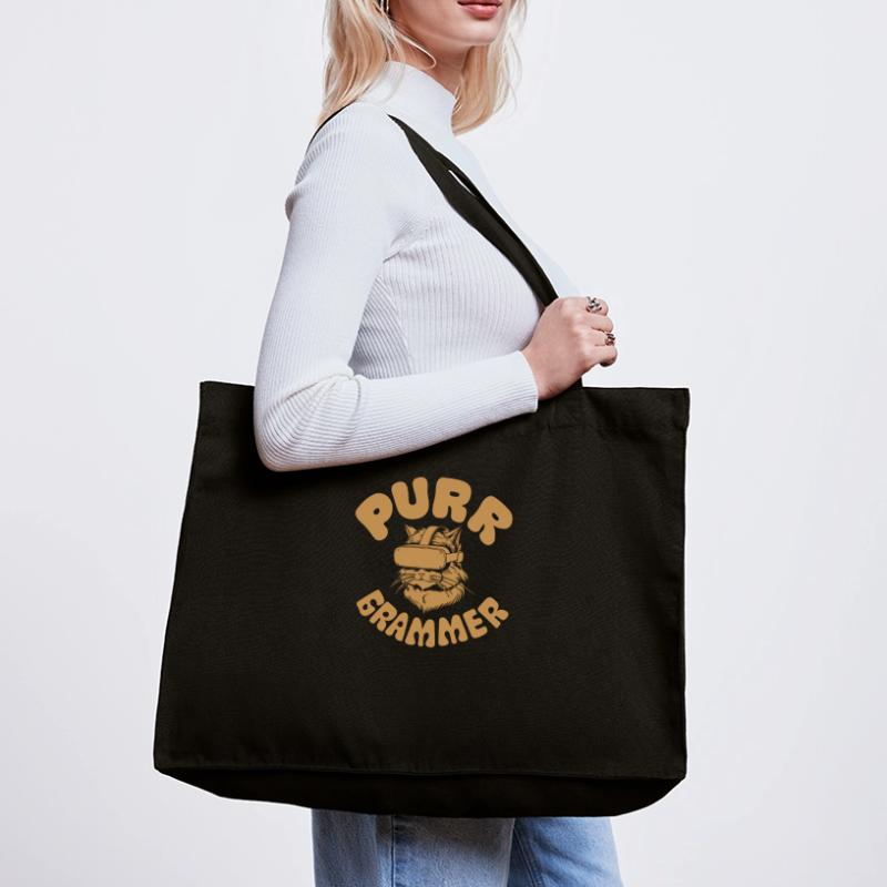 Coder Katze Lustig Programmierer Geschenk Stanley/Stella recycelter Shopping Bag