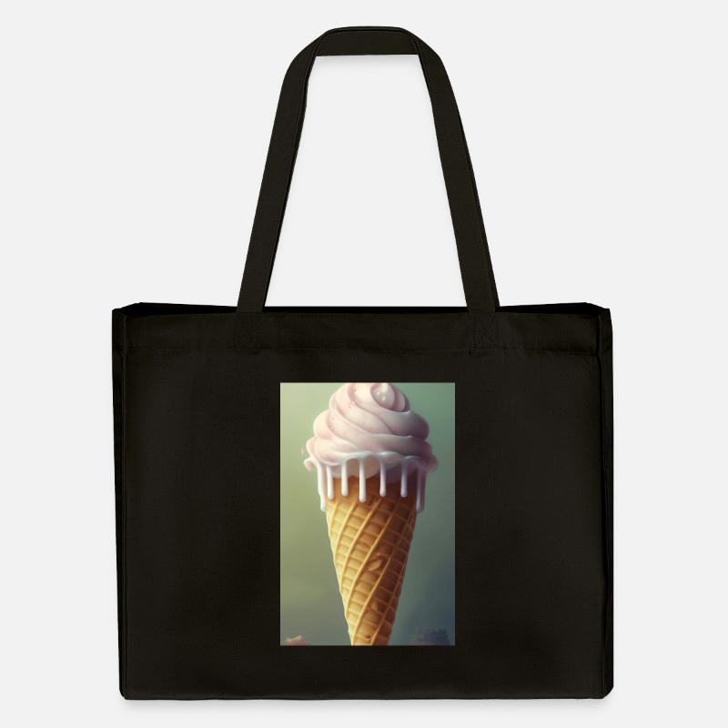 Eiscreme - Stanley/Stella recycelter Shopping Bag - Schwarz