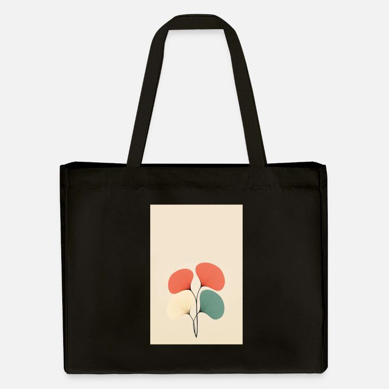 Ginkgo - Stanley/Stella recycelter Shopping Bag - Schwarz