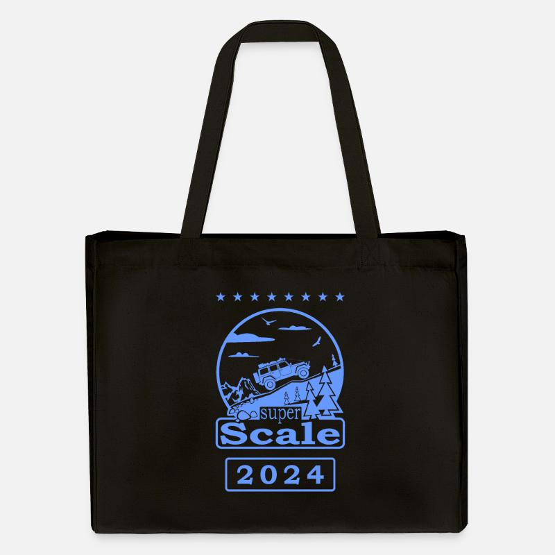 superScale Logo blau 2024 - Stanley/Stella recycelter Shopping Bag - Schwarz