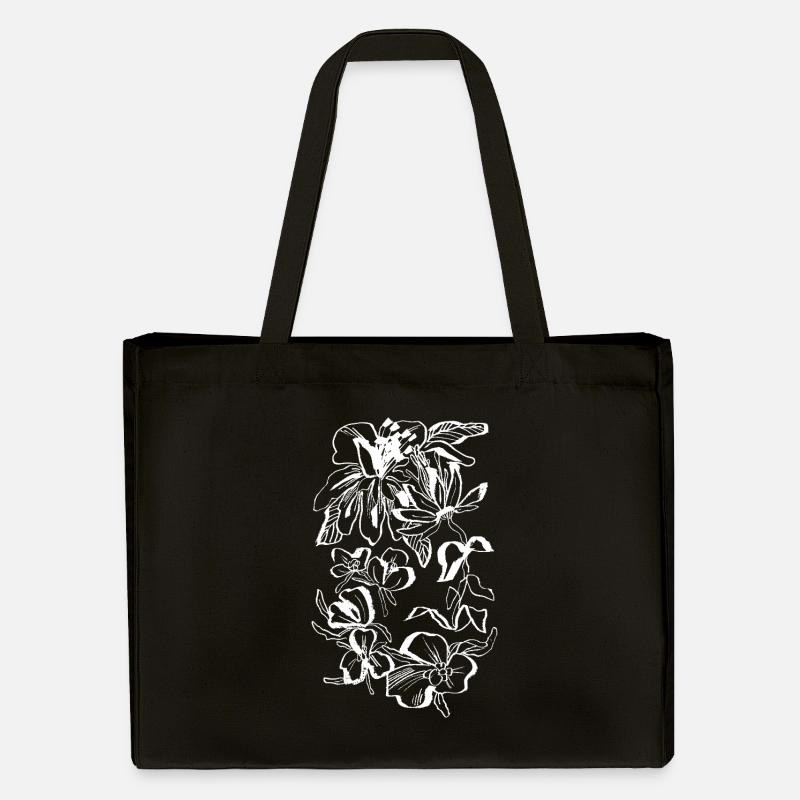 BLÜTE - Stanley/Stella recycelter Shopping Bag - Schwarz