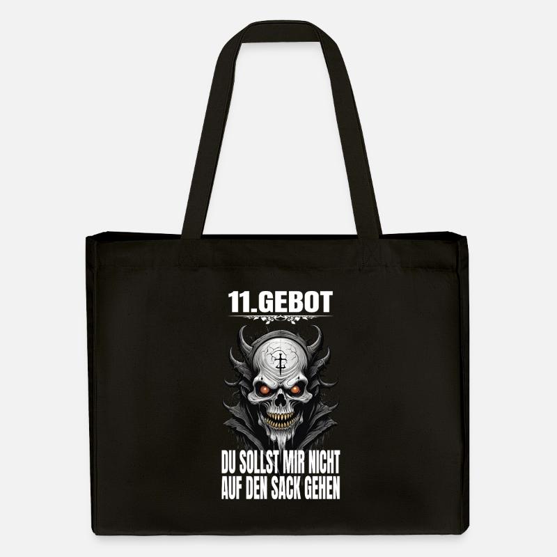11th Commandment: Thou shalt not get on my nerves - Stanley/Stella Recycled Shopping Bag - black