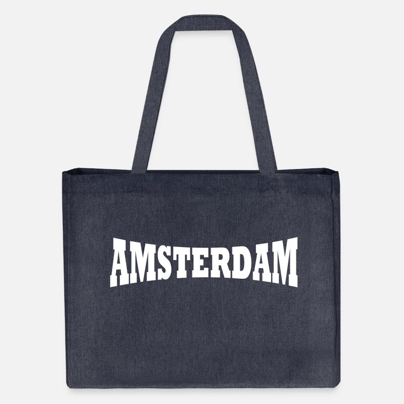 Amsterdam logo - Cabas recyclé Stanley/Stella - bleu nuit