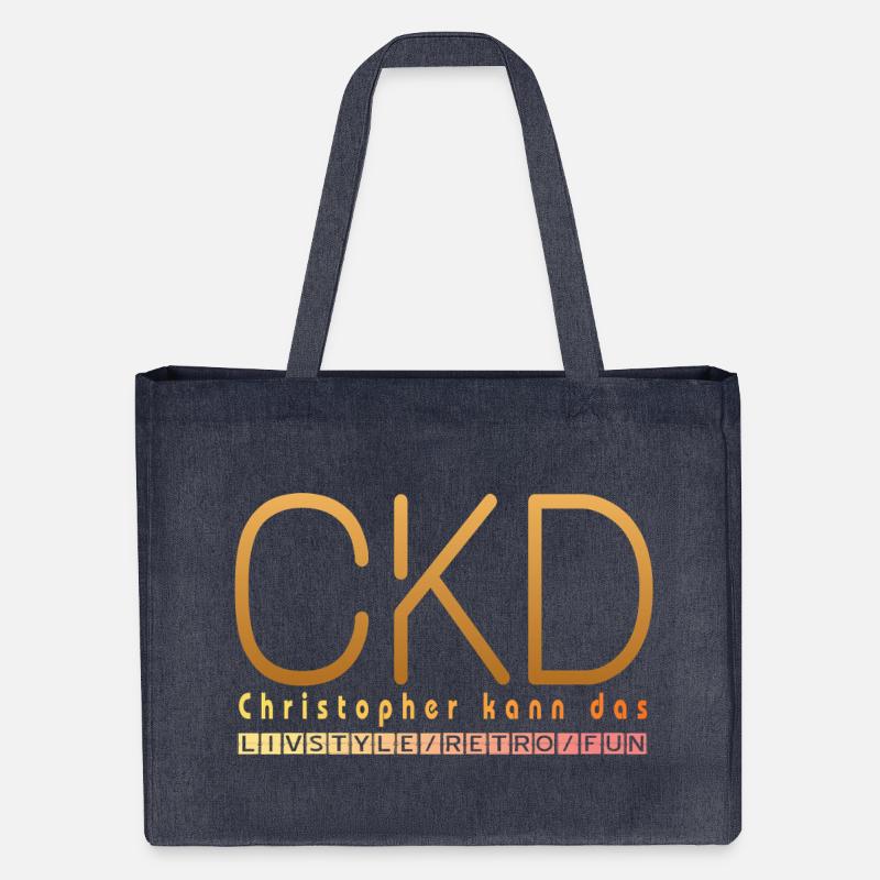 Christopher kann das  - Stanley/Stella recycelter Shopping Bag - midnight Blue