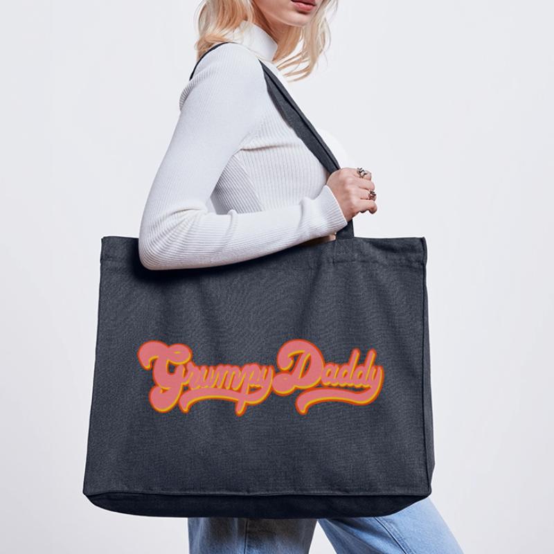 Grumpy Daddy Retro Script - Color "Exploitation" Stanley/Stella Recycled Shopping Bag