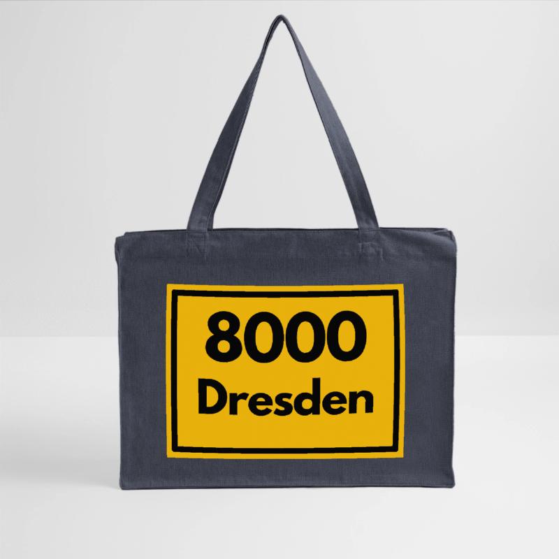 OLD POSTCODE POSTCODE RETRO 8000 DRESDEN ELBE Stanley/Stella Recycled Shopping Bag
