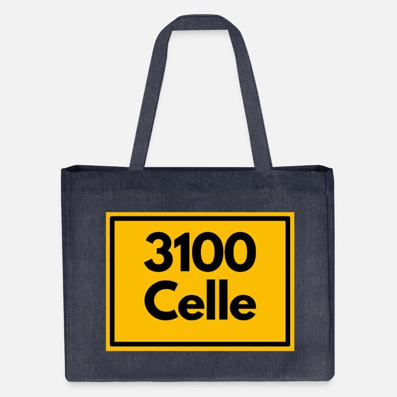 OLD POSTCODE POSTCODE RETRO 3100 CELLE - Stanley/Stella Recycled Shopping Bag - midnight blue