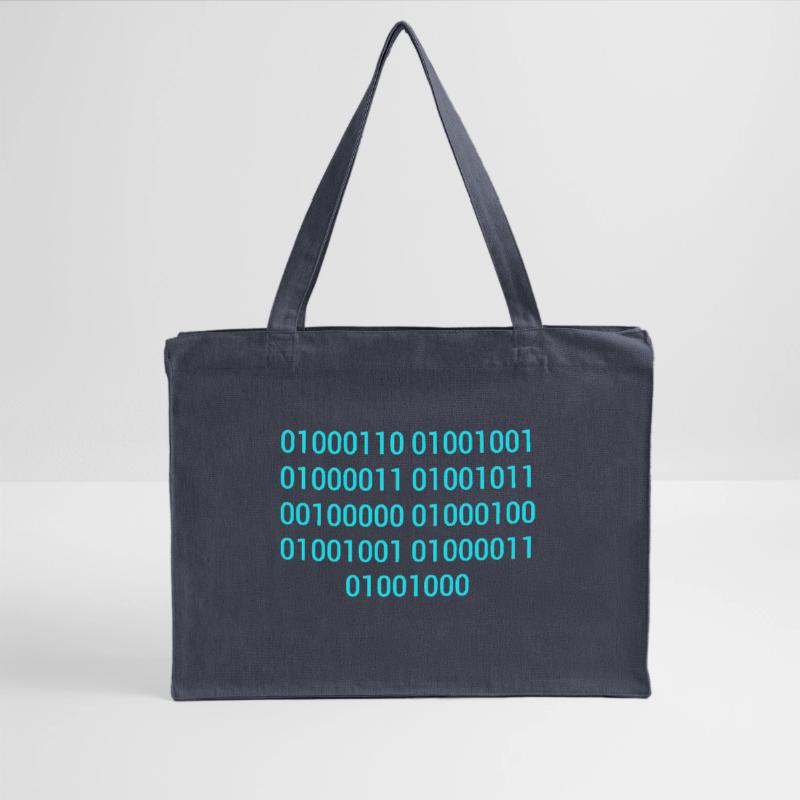 BINARY CODE / BINÄRCODE F**K DICH GESCHENKIDEE Stanley/Stella recycelter Shopping Bag