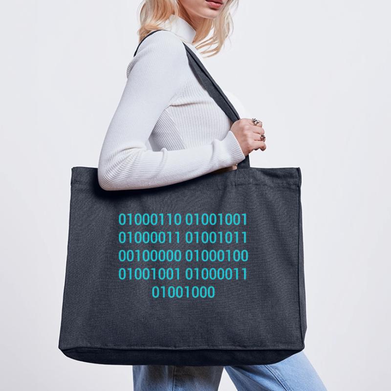 BINARY CODE / BINÄRCODE F**K DICH GESCHENKIDEE Stanley/Stella recycelter Shopping Bag