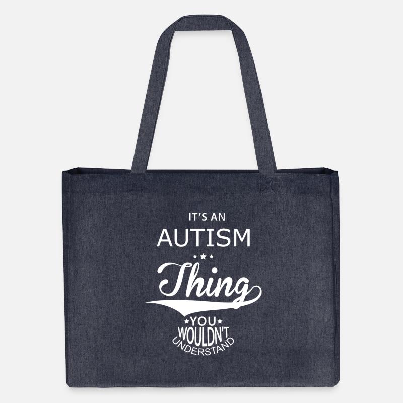 autisme - Cabas recyclé Stanley/Stella - bleu nuit