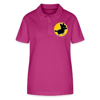 Wolf – Wild Nature Motif & Animal Welfare Statement - Stanley/Stella Women’s Organic Polo Shirt ELLISER - orchid Flower - Front - Luana (180cm)