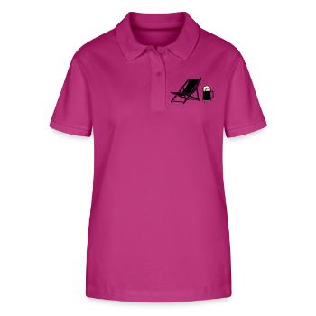 Silhouette de la chaise longue et de la chope de bière - Polo bio ELLISER Stanley/Stella Femme - mauve orchidée - Devant - Luana (180cm)