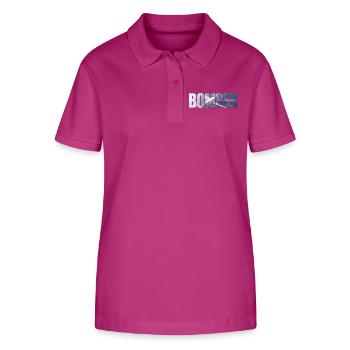 Bomber Tu-160 - Stanley/Stella Frauen Bio-Poloshirt ELLISER - Orchidee - Vorne - Luana (180cm)