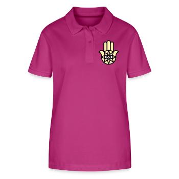 Hamsa Hand der Fatima - Stanley/Stella Frauen Bio-Poloshirt ELLISER - Orchidee - Vorne - Luana (180cm)