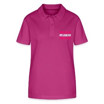 frauen stärken frauen - Stanley/Stella Frauen Bio-Poloshirt ELLISER - Orchidee - Vorne - Luana (180cm)