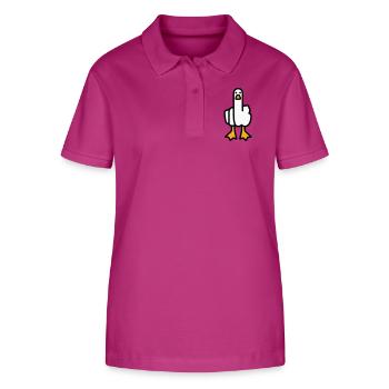 Statement Gans - Stanley/Stella Frauen Bio-Poloshirt ELLISER - Orchidee - Vorne - Luana (180cm)