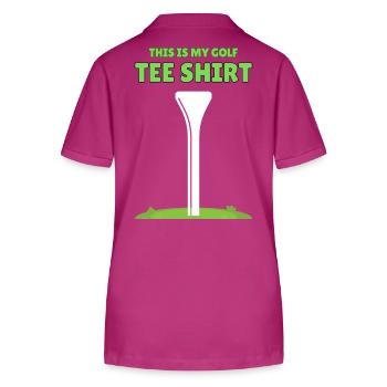 Das ist mein Golf-T-Shirt - Stanley/Stella Frauen Bio-Poloshirt ELLISER - Orchidee - Hinten - Luana (180cm)