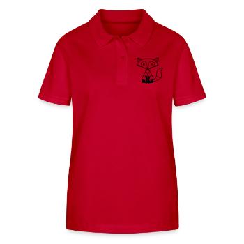 Fuchs Rotfuchs Wildes Tier Schlauer Wald Bewohner - Stanley/Stella Frauen Bio-Poloshirt ELLISER - Rot - Vorne - Luana (180cm)