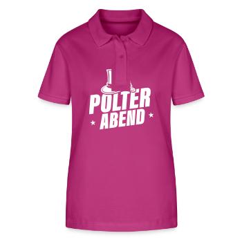 Polterabend 2024 - Stanley/Stella Frauen Bio-Poloshirt ELLISER - Orchidee - Vorne - Luana (180cm)