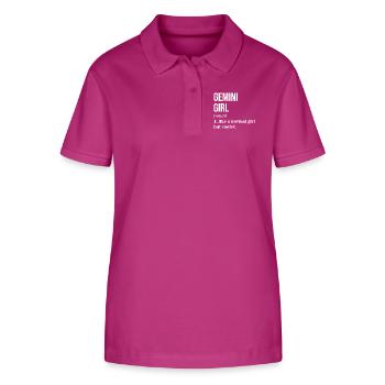 Zwillinge - Stanley/Stella Frauen Bio-Poloshirt ELLISER - Orchidee - Vorne - Luana (180cm)