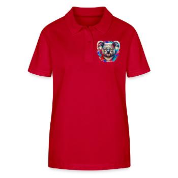 Koala - Stanley/Stella Frauen Bio-Poloshirt ELLISER - Rot - Vorne - Luana (180cm)
