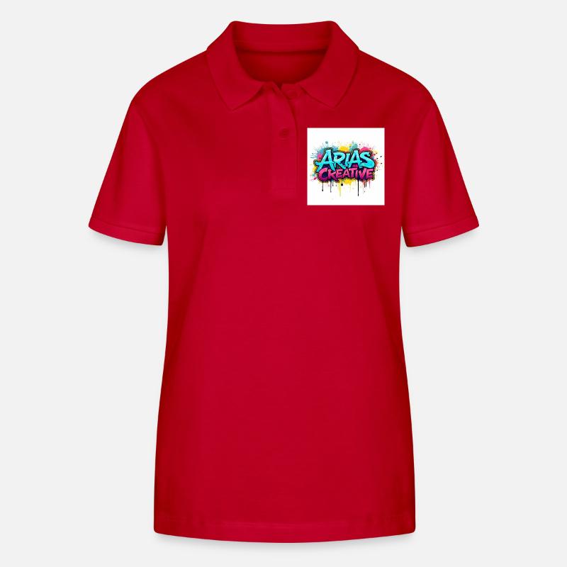 Aris Creative Graffiti-Logo - Stanley/Stella Frauen Bio-Poloshirt ELLISER - Rot
