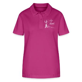 Déesse celtique Brigid imbolc avec la flamme - Polo bio ELLISER Stanley/Stella Femme - mauve orchidée - Devant - Luana (180cm)