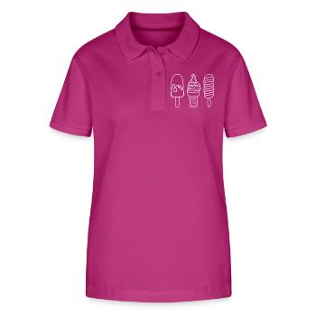 Eiscreme-Fan - Stanley/Stella Frauen Bio-Poloshirt ELLISER - Orchidee - Vorne - Luana (180cm)
