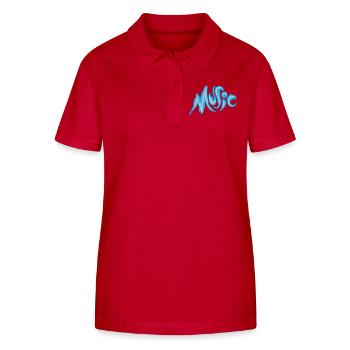 Music - Stanley/Stella Frauen Bio-Poloshirt ELLISER - Rot - Vorne - Luana (180cm)