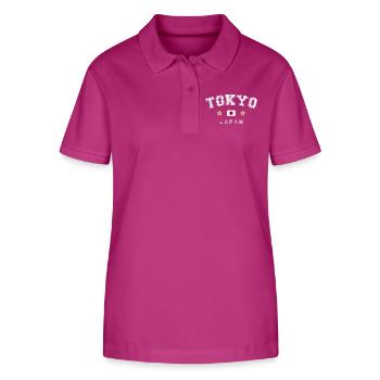 Tokyo Japon - Polo bio ELLISER Stanley/Stella Femme - mauve orchidée - Devant - Luana (180cm)