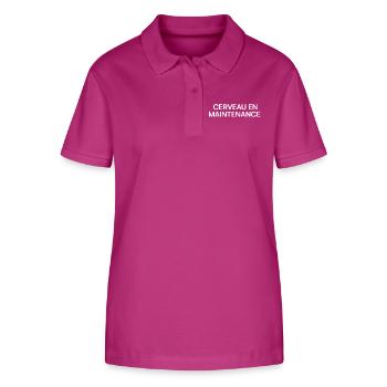 Gehirnpflege, Humor, Müdigkeit - Stanley/Stella Frauen Bio-Poloshirt ELLISER - Orchidee - Vorne - Luana (180cm)