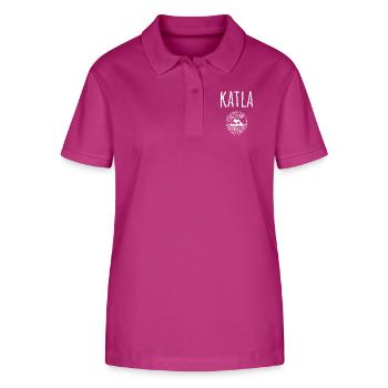 Katla Souvenir Vulkan - Stanley/Stella Frauen Bio-Poloshirt ELLISER - Orchidee - Vorne - Luana (180cm)