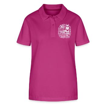 No Problama Lama Cool - Stanley/Stella Frauen Bio-Poloshirt ELLISER - Orchidee - Vorne - Luana (180cm)
