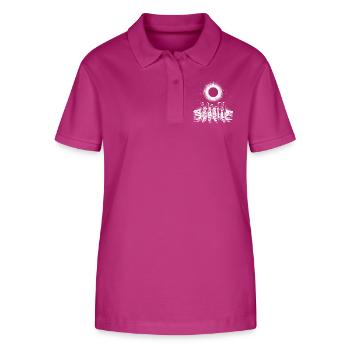 Cosmic Silhouette Familienkreis - Stanley/Stella Frauen Bio-Poloshirt ELLISER - Orchidee - Vorne - Luana (180cm)
