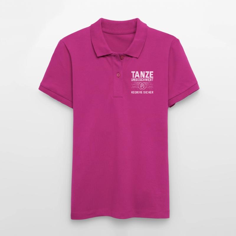 Science Coder DANCE CAREFREE, CODE SAFELY Stanley/Stella Women’s Organic Polo Shirt ELLISER
