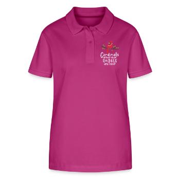Cardinals Appear When Angels Are Near Quote Design - Stanley/Stella Women’s Organic Polo Shirt ELLISER - orchid Flower - Front - Luana (180cm)